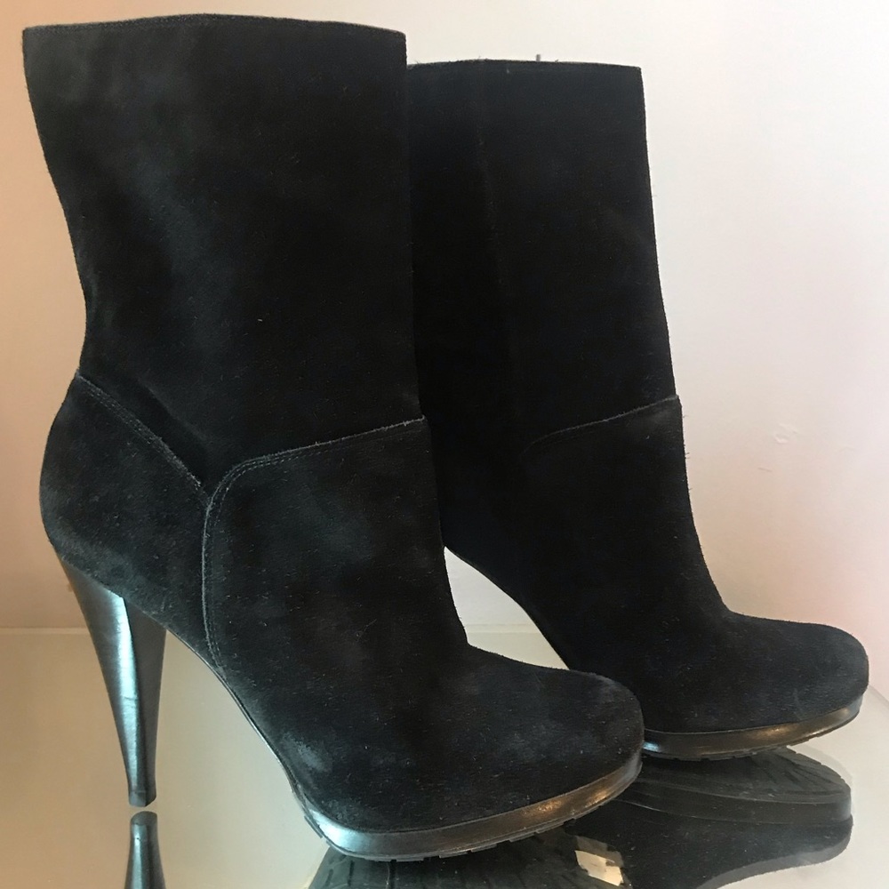 New cole haan Nike boot platform 7 suede black